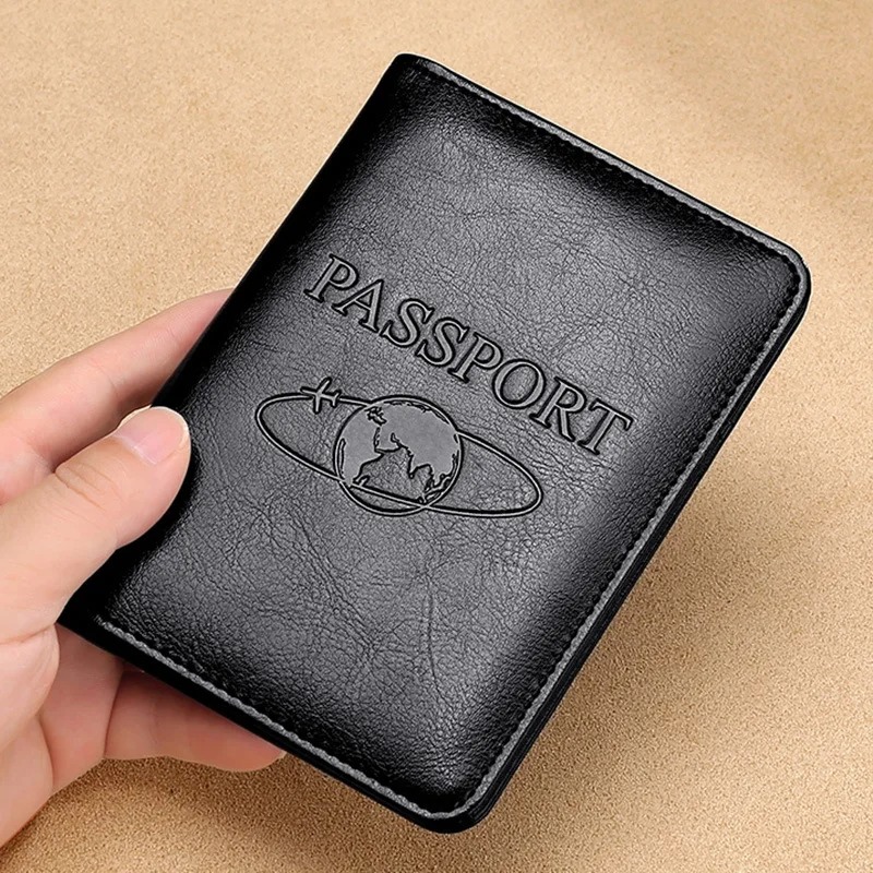 Men'S Accessories Case - Unisex Genuine Leather Passport Cover RFID
