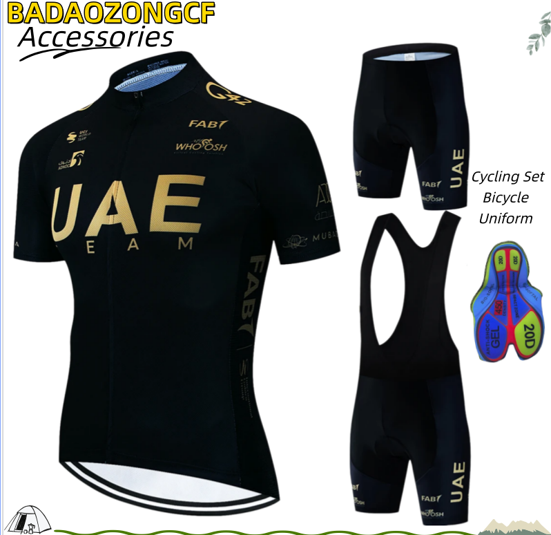Men Accessories Uae - UAE Man Cycling Set Bicycle Uniform