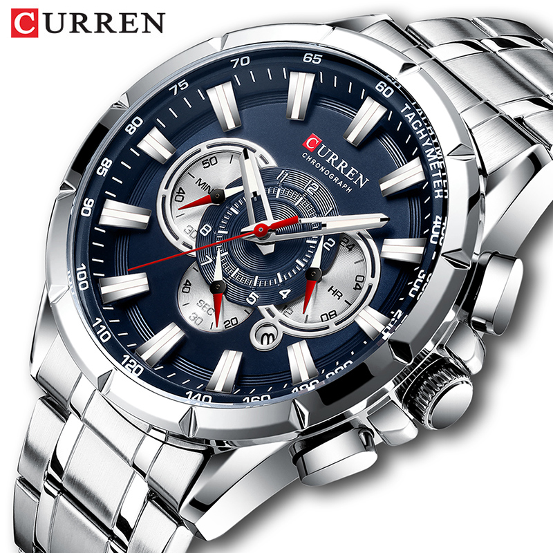 Men Accessories For Wrist - CURREN Wrist Watch Men Waterproof Chronograph