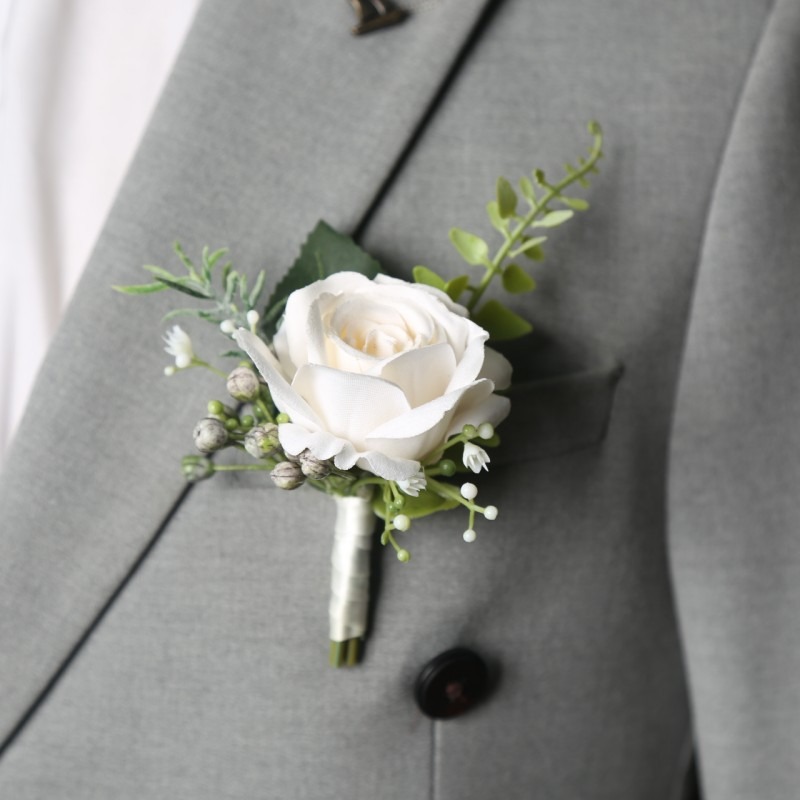 Men Accessories For Wrist - Wedding Suit Corsage Man Flower Wedding