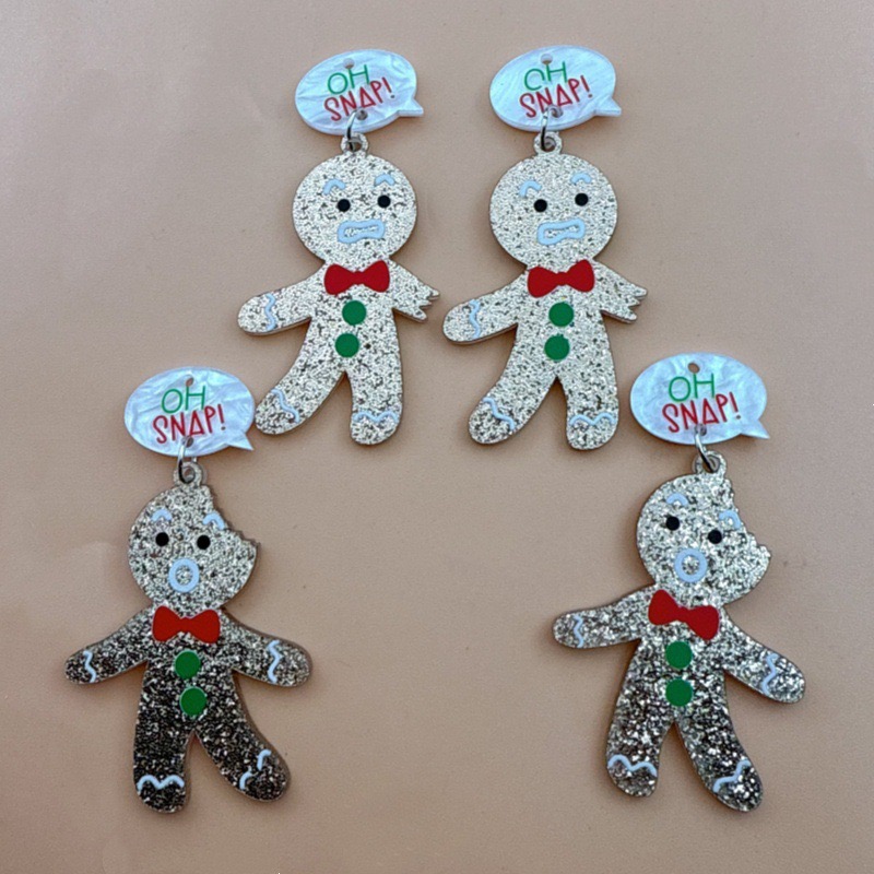 Men'S Accessories And Jewelry - 10pcs Cute Christmas Gingerbread Man Pendant,