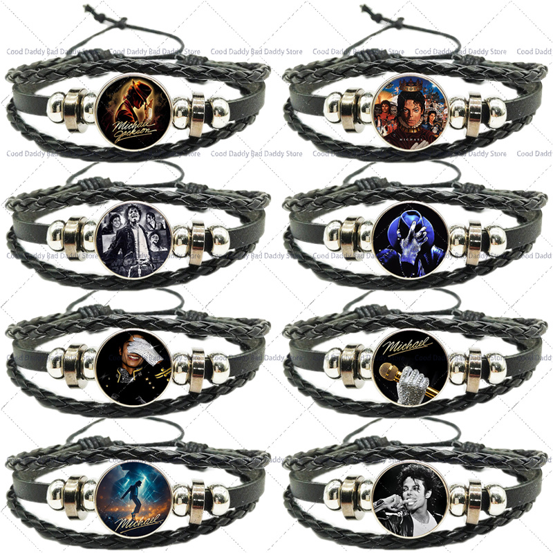 Men Accessories Jewellery - Michael Jackson Weaving Hand Rope for