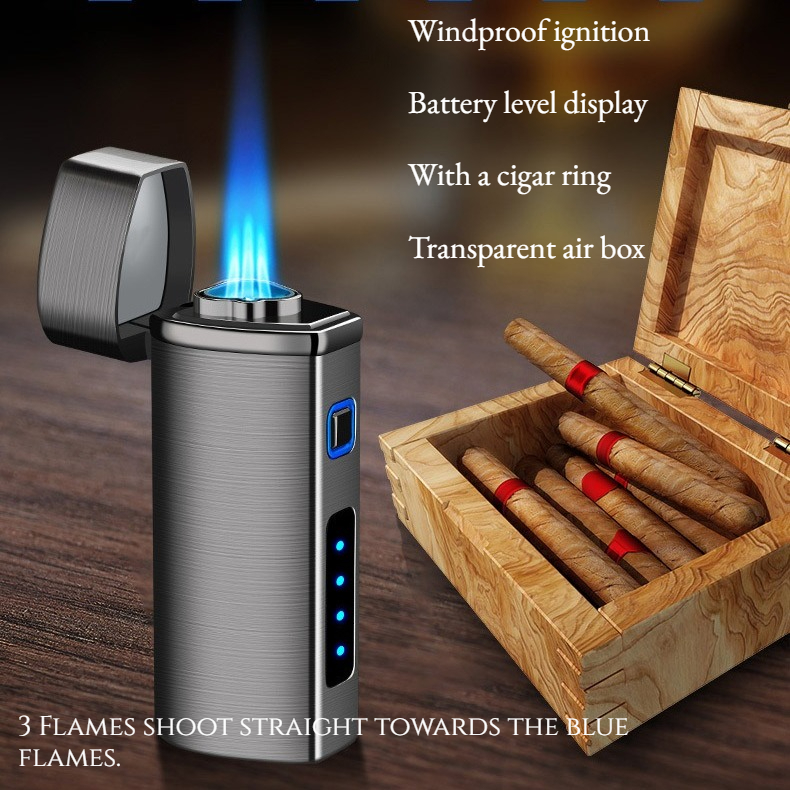 Windproof Power Display Gas El - Lighter Windproof 评论和价格