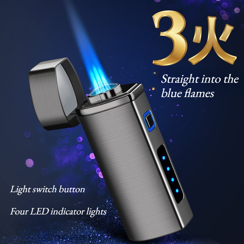 Windproof Power Display Gas El - Lighter Windproof 评论和价格