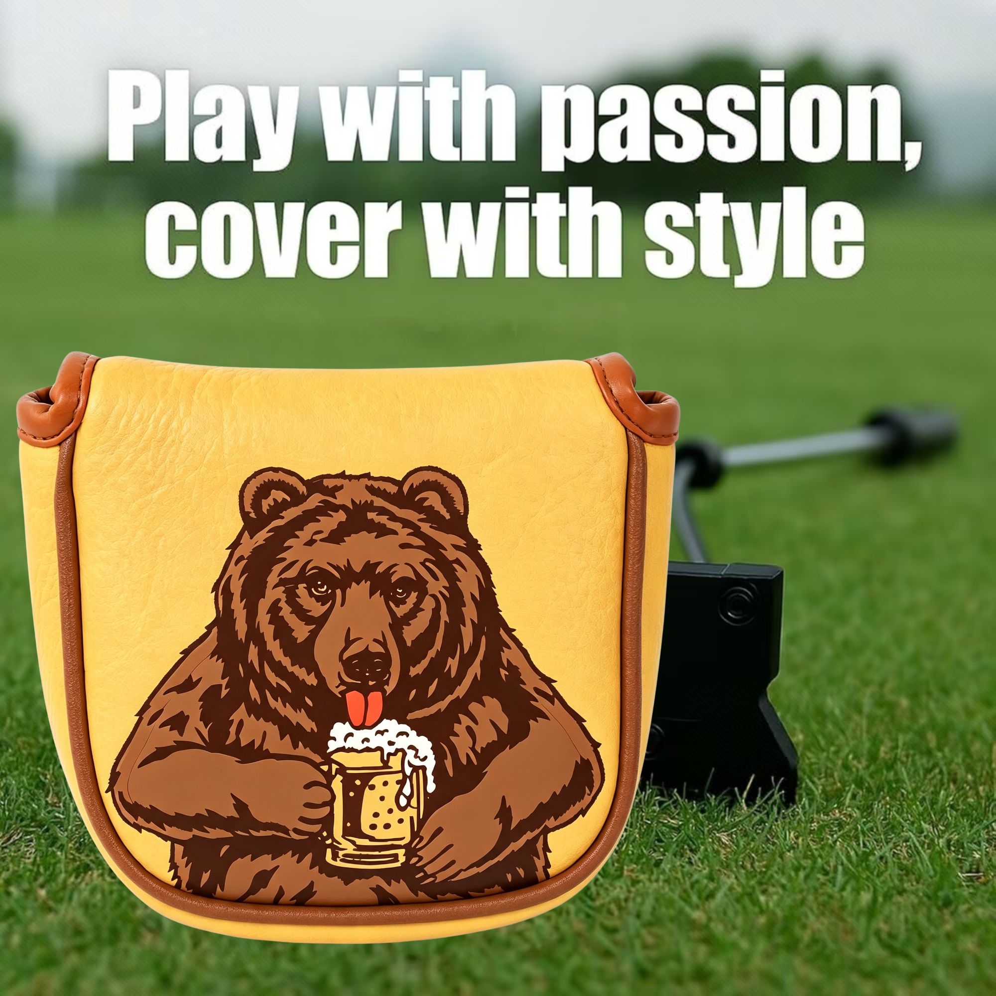 Skull Embroidered Golf Mallet  - Men Accessories Style 评论和价格