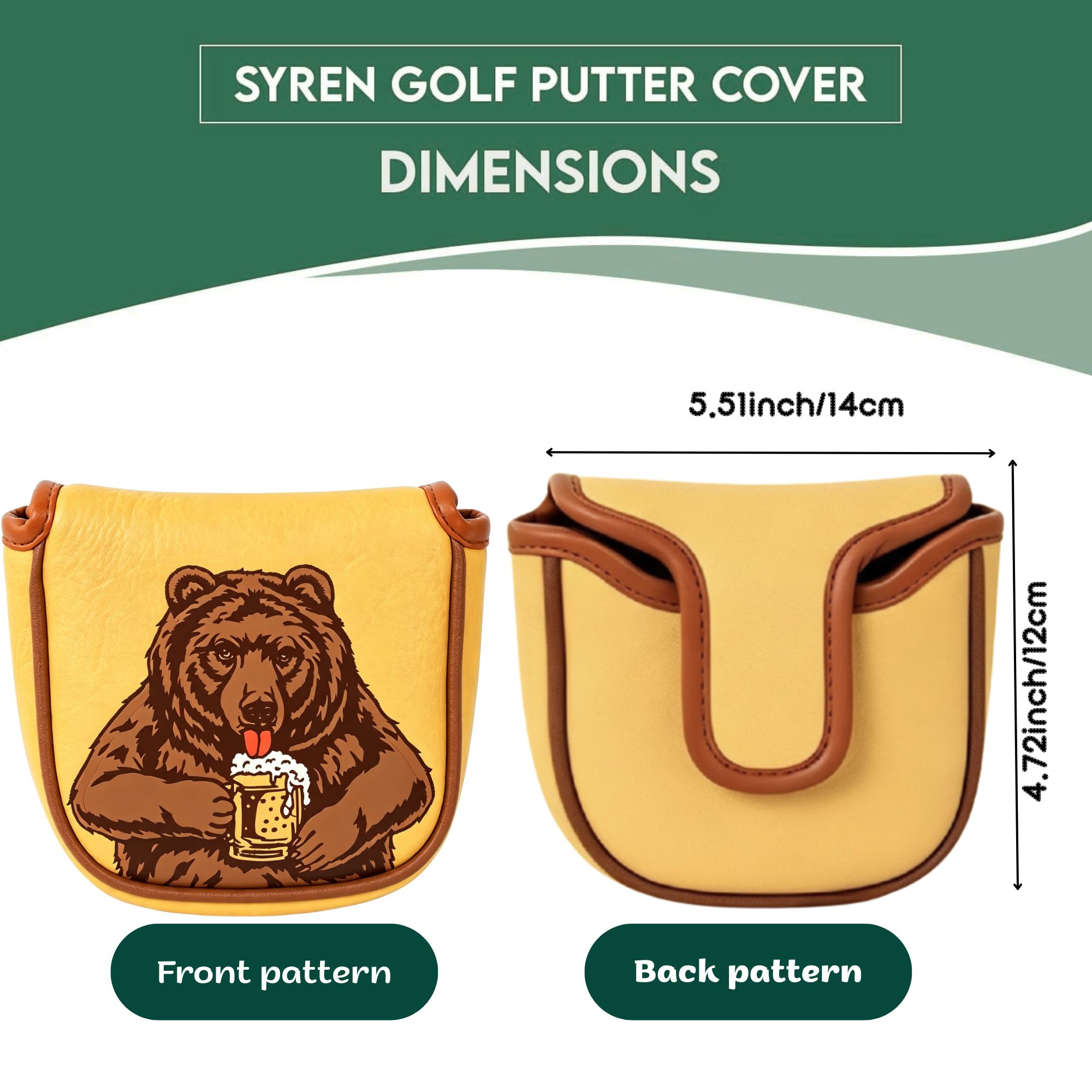Skull Embroidered Golf Mallet  - Men Accessories Style 评论和价格