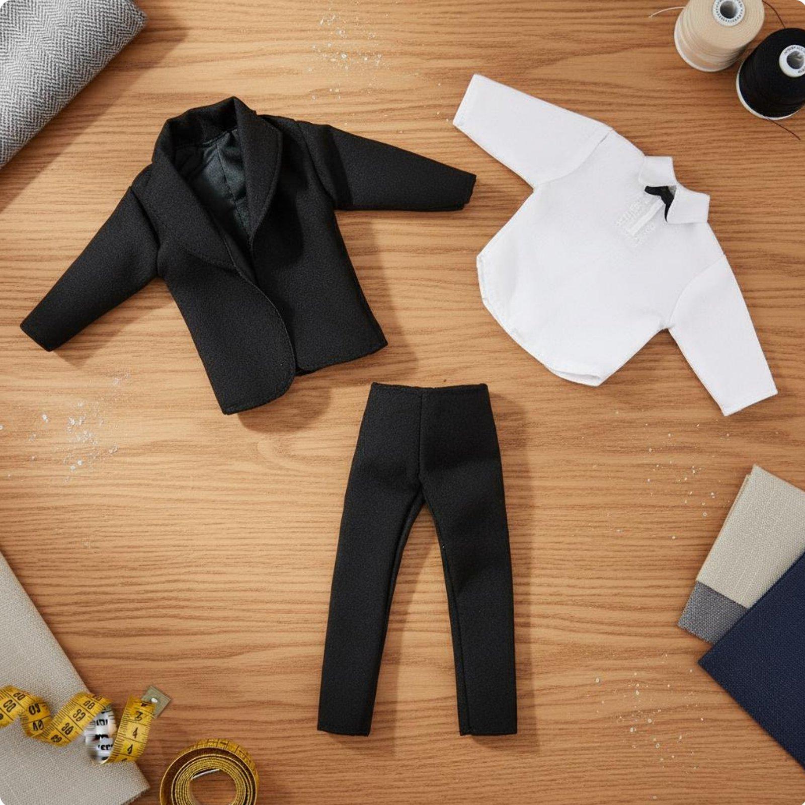 Classic Men Suit Doll Clothes  - Men Accessories Style 评论和价格