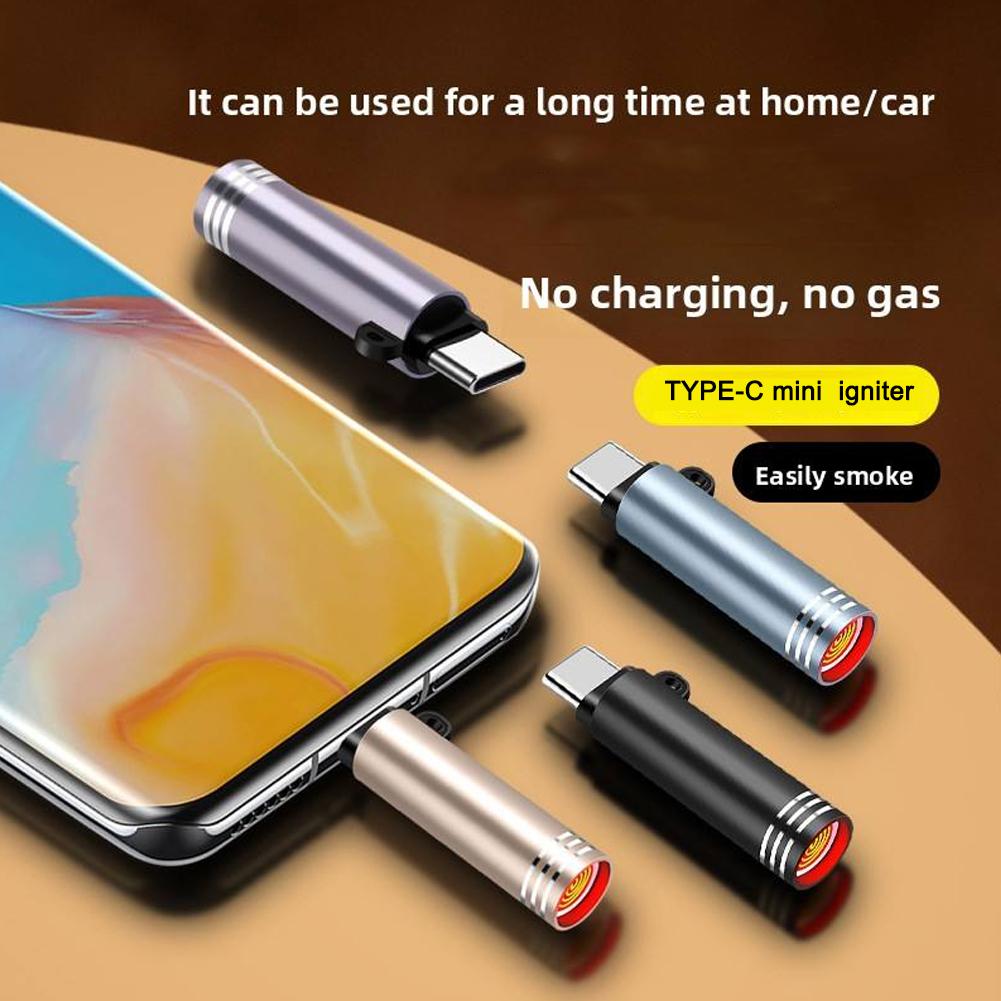 Type C Mini Lighter Blow to Ig - Lighter Windproof 评论和价格
