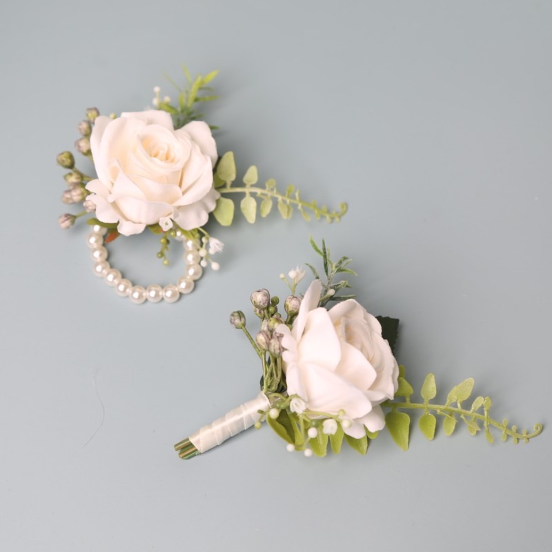 Wedding Suit Corsage Man Flowe - Men Accessories For Wrist 评论和价格