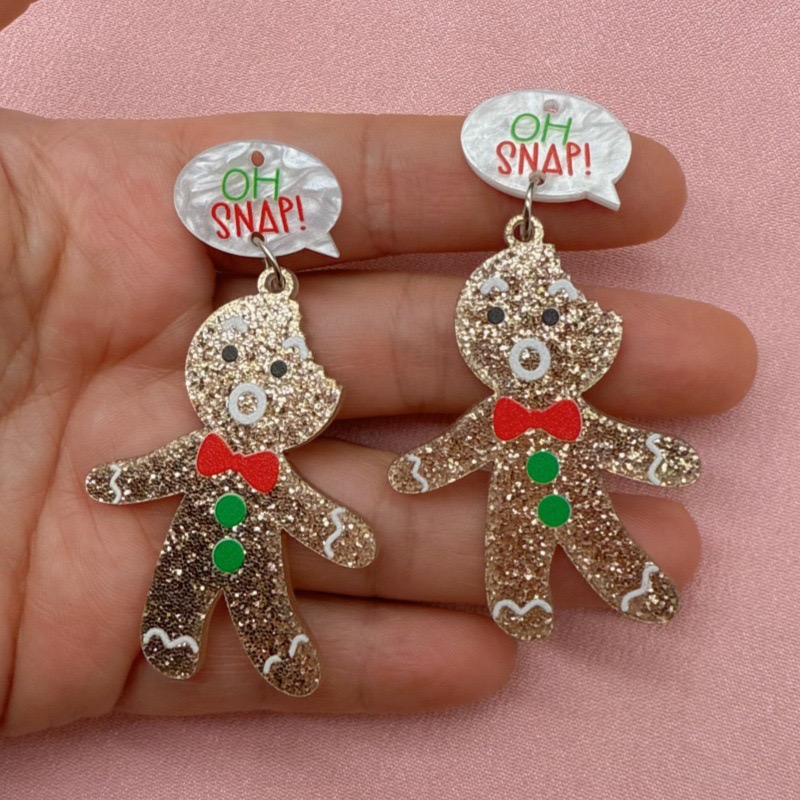 10pcs Cute Christmas Gingerbre - Men'S Accessories And Jewelry 评论和价格