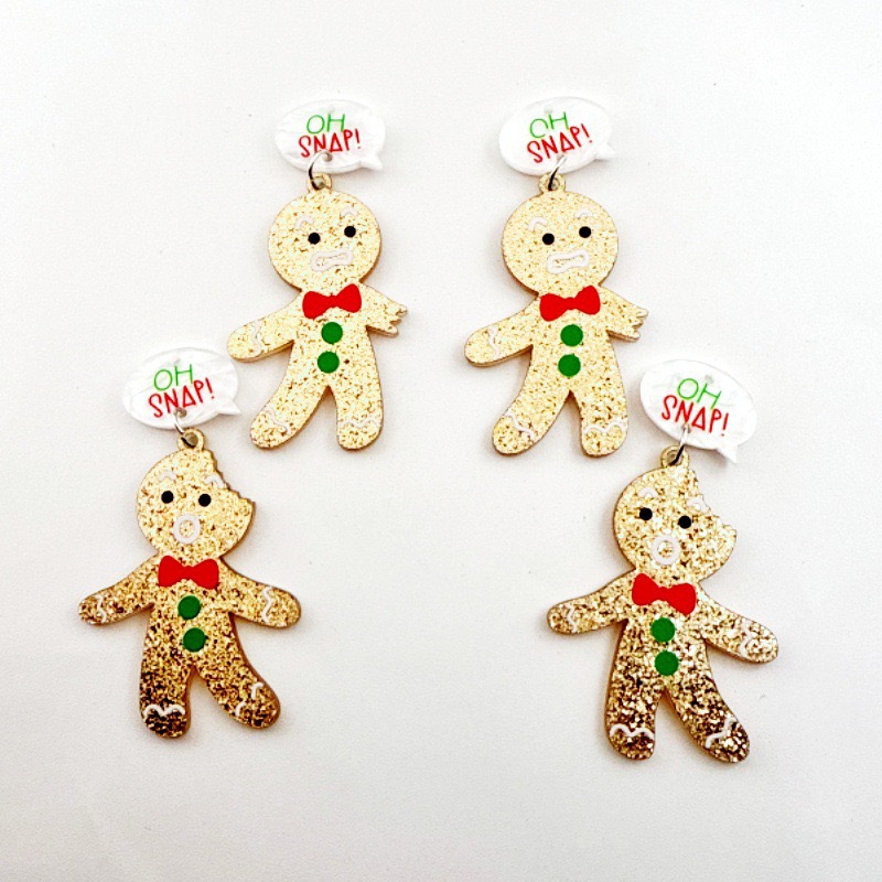 10pcs Cute Christmas Gingerbre - Men'S Accessories And Jewelry 评论和价格