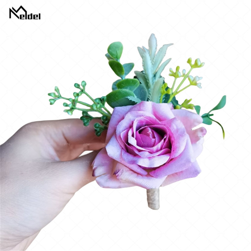 Wedding Corsage Boutonnieres F - Men Accessories For Wrist 评论和价格