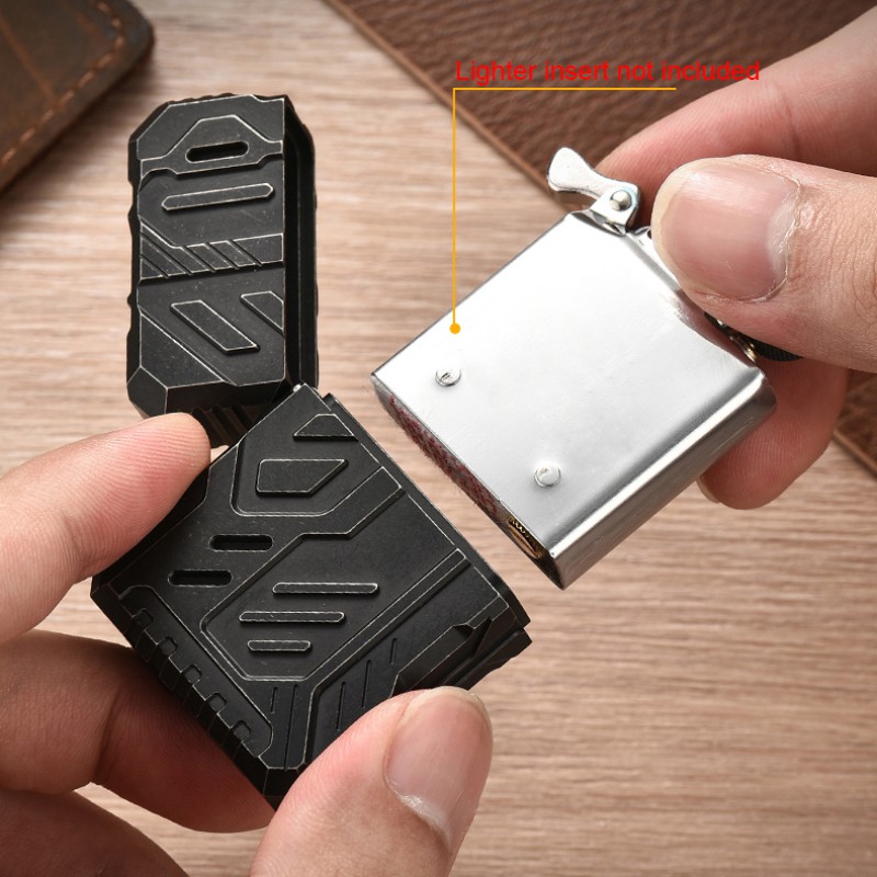 Titanium Alloy Lighter Case Me - Lighter Windproof 评论和价格