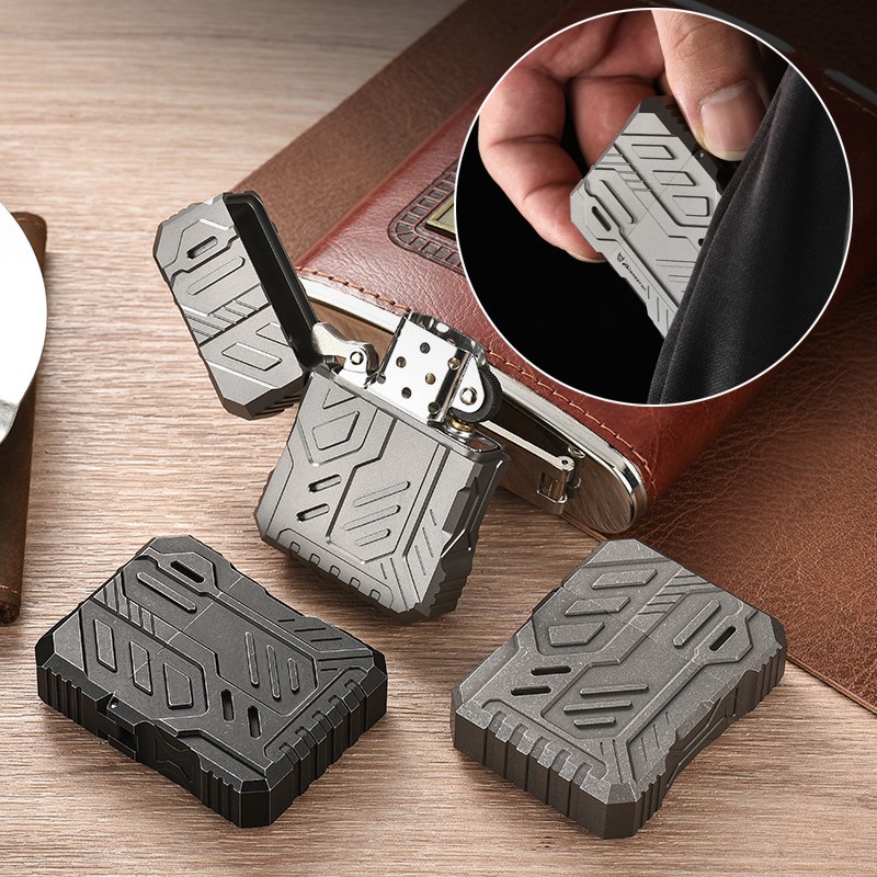 Titanium Alloy Lighter Case Me - Lighter Windproof 评论和价格