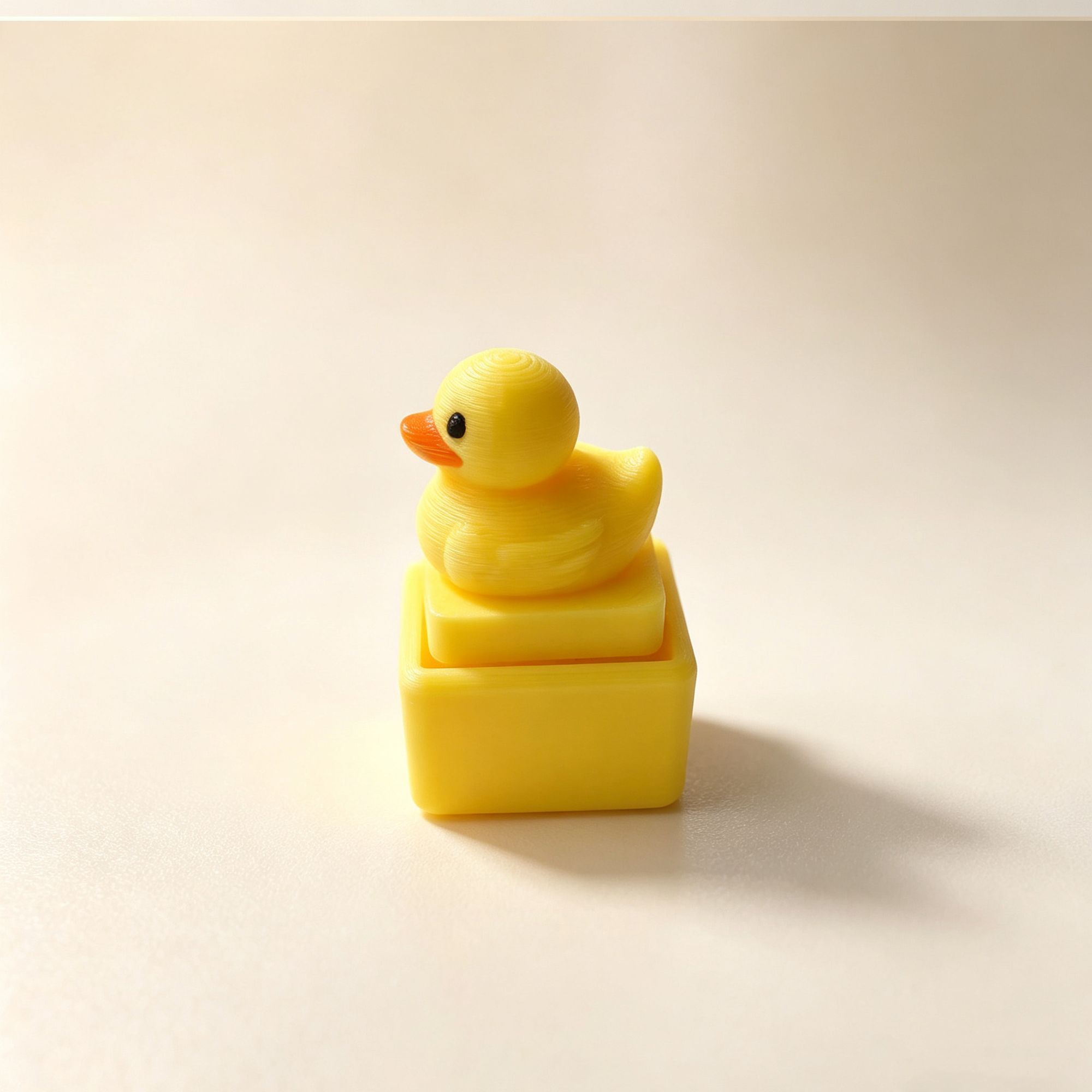 Cute Yellow Duck Press Keychai - Men'S Yellow Accessories 评论和价格