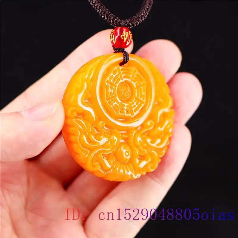 Yellow Jade Dragon Pendant Gif - Men'S Yellow Accessories 评论和价格