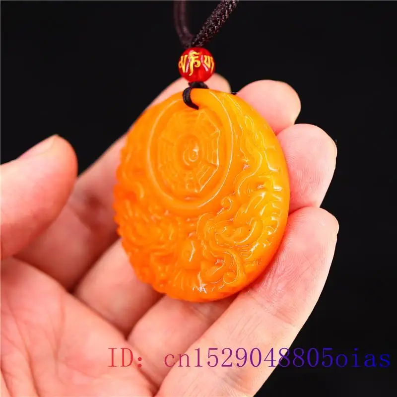 Yellow Jade Dragon Pendant Gif - Men'S Yellow Accessories 评论和价格