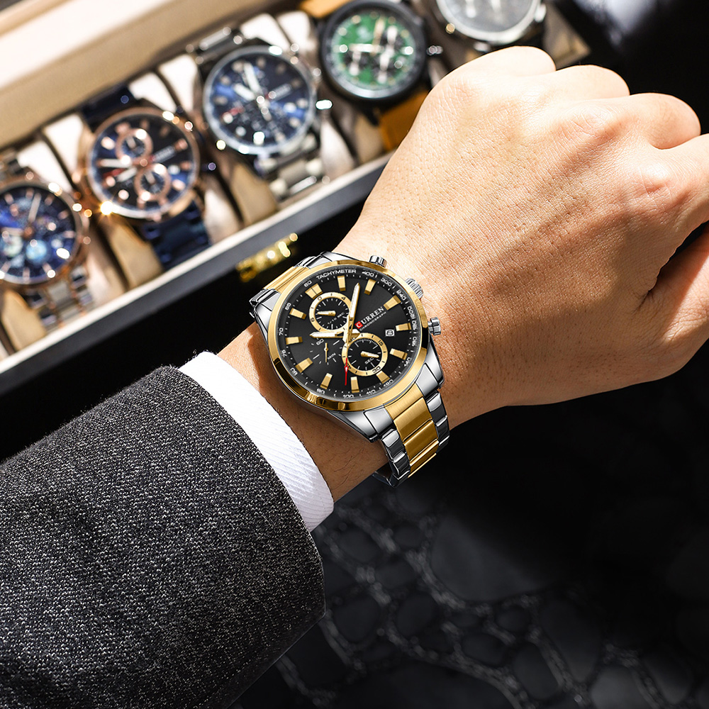 CURREN Casual Quartz Chrono Sp - Men'S Accessories And Jewelry 评论和价格