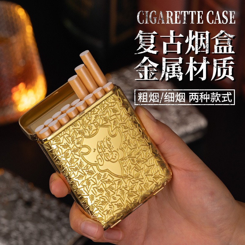 New retro Carving Metal 20 16  - Men'S Accessories Case 评论和价格
