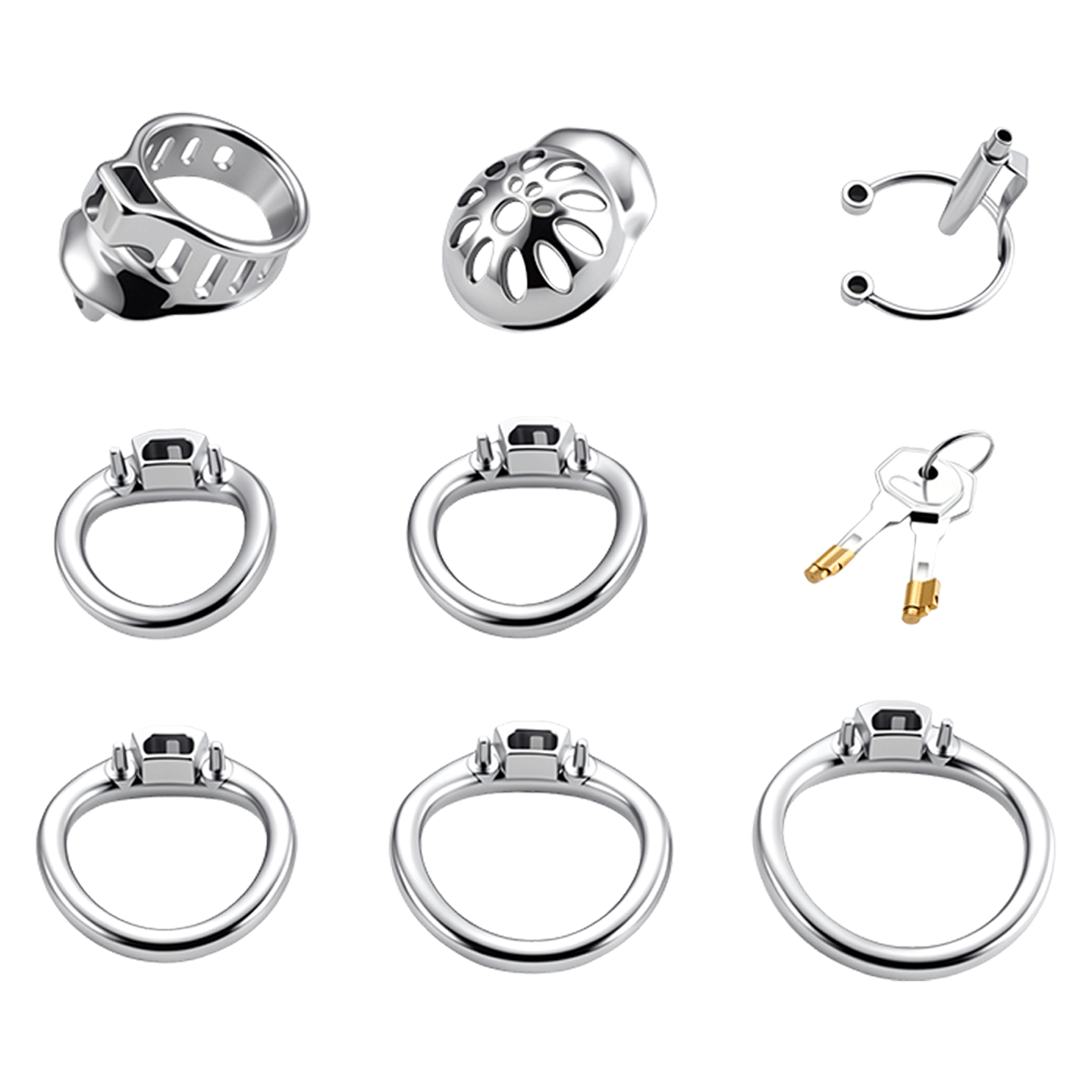 Male Chastity Cage with Lock a - Men Accessories Jewellery 评论和价格