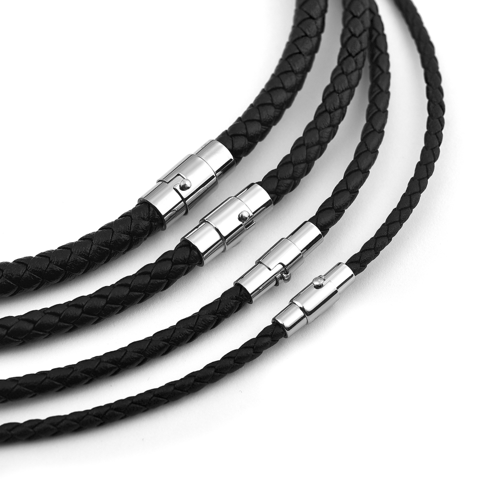 45/50/60cm Leather Necklace Wa - Men Accessories Style 评论和价格