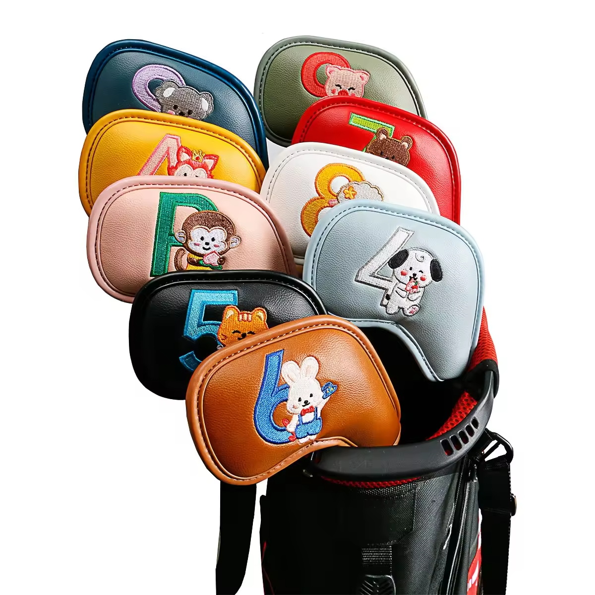 9Pcs Cute Cartoon Animal Golf  - Men Accessories Style 评论和价格