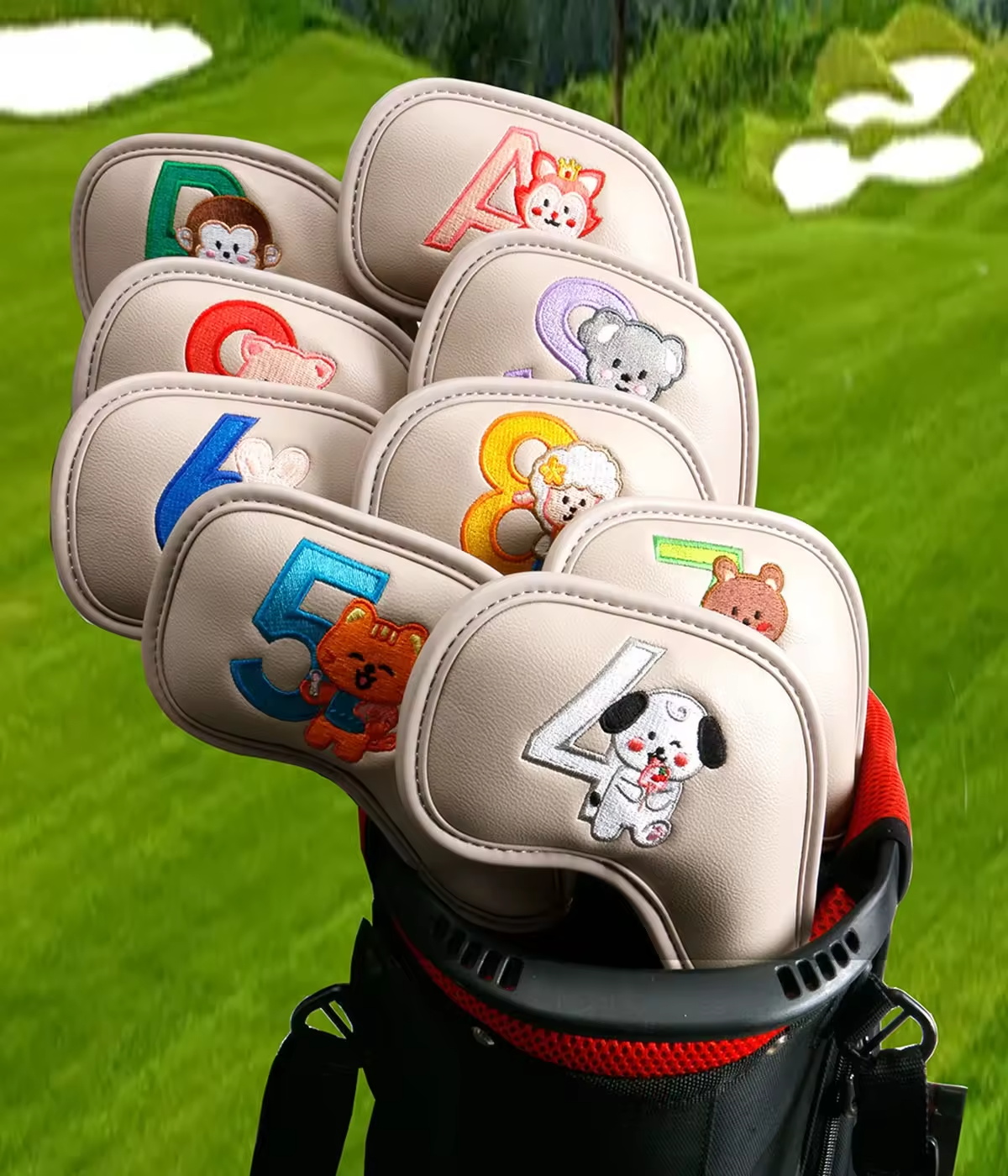9Pcs Cute Cartoon Animal Golf  - Men Accessories Style 评论和价格