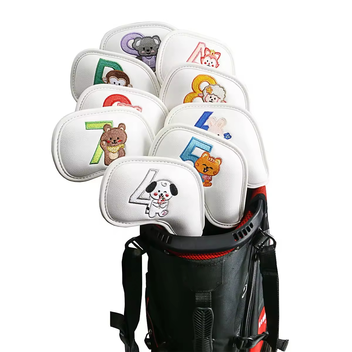 9Pcs Cute Cartoon Animal Golf  - Men Accessories Style 评论和价格