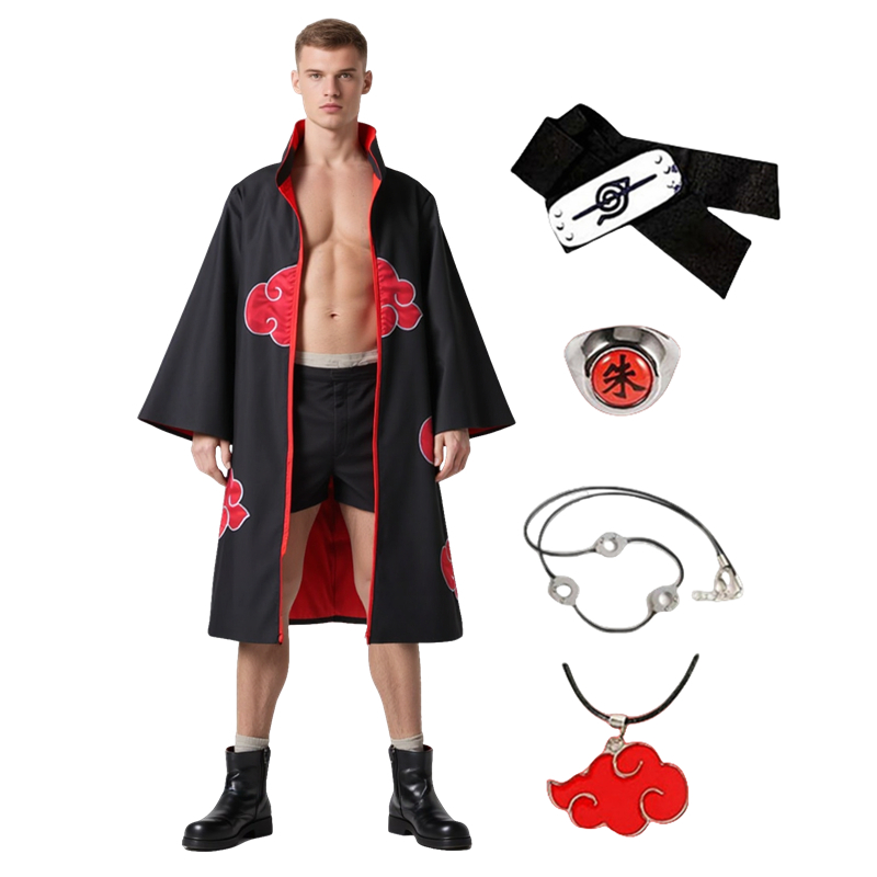 Men Anime Akatsuki Cosplay Cos - Men Accessories Jewellery 评论和价格